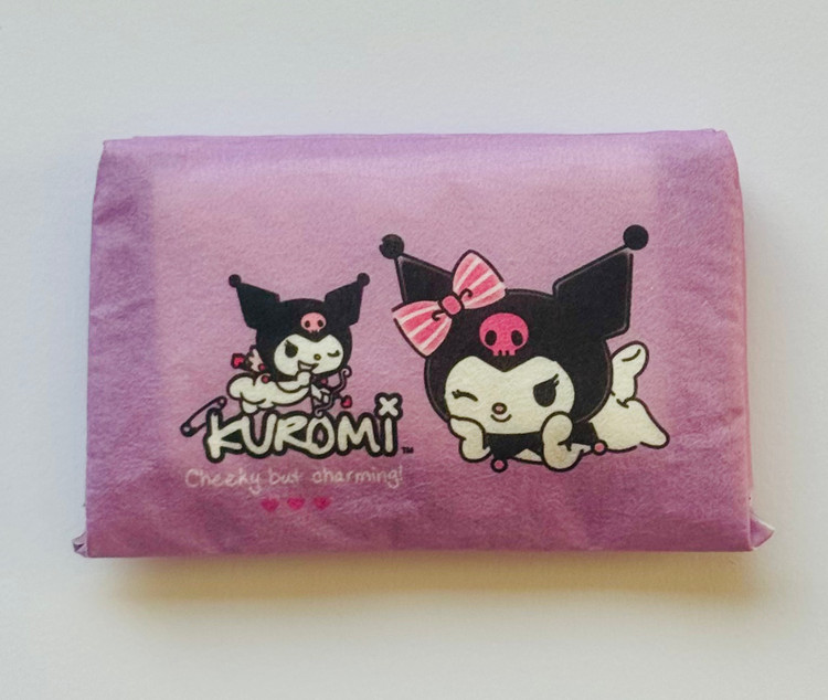 کیف دستمال جیبی پارچه ای طرح کرومی Kuromi در 4 طرح متفاوت