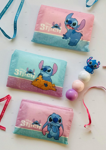 کیف دستمال جیبی پارچهای طرح Stitch (استیچ) با سه مدل متنوع و فانتزی