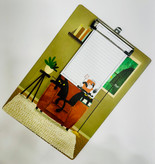 ۲۰۹...پک هدیه ست لوازم تحریر ۱۸ تکه فانتزی طرح گربه سیاه با کلاسور و تخته شاسی