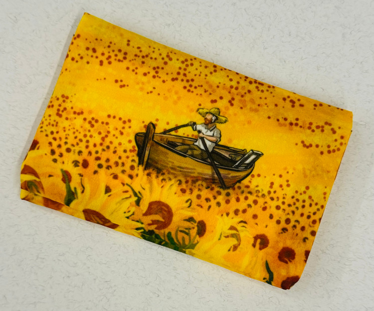 دستمال کاغذی جیبی جلد پارچه ای فانتزی و خاص طرح ونگوگ